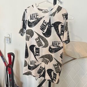 Nike Logo T-Shirt in Black and White